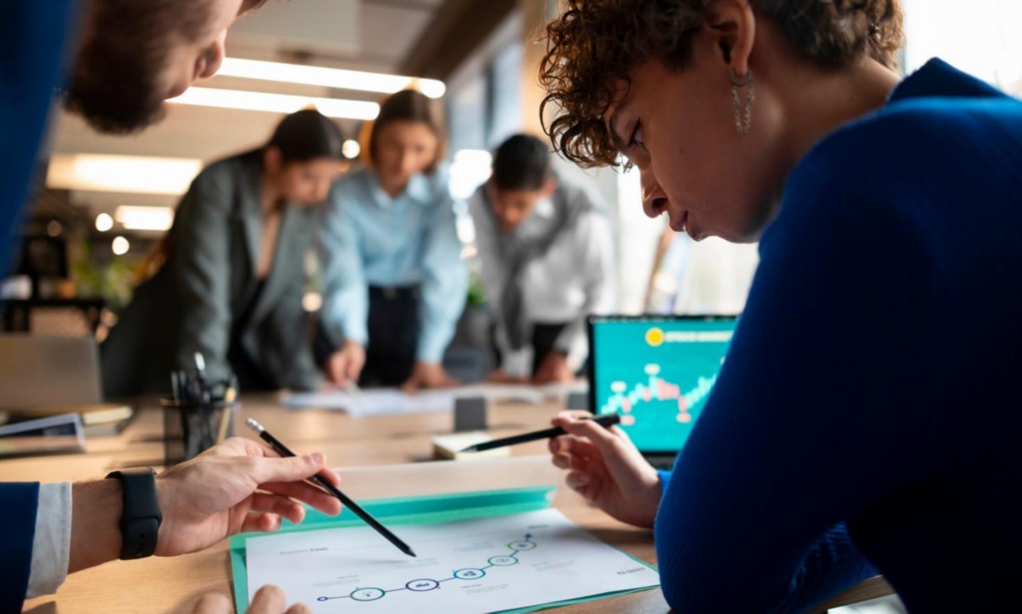 Professional financial analysis workspace showing market data review
